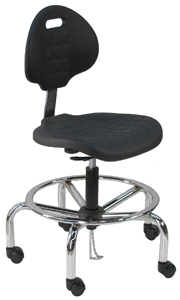 Chair - Vinyl Cushion and Chrome Base