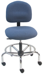 Fabric Tall Chairs (Chrome Base)